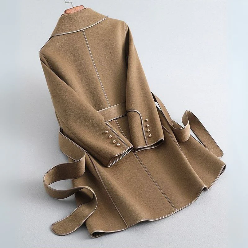 Virgin Aria pure wool trench coat for elegant style - Image 5