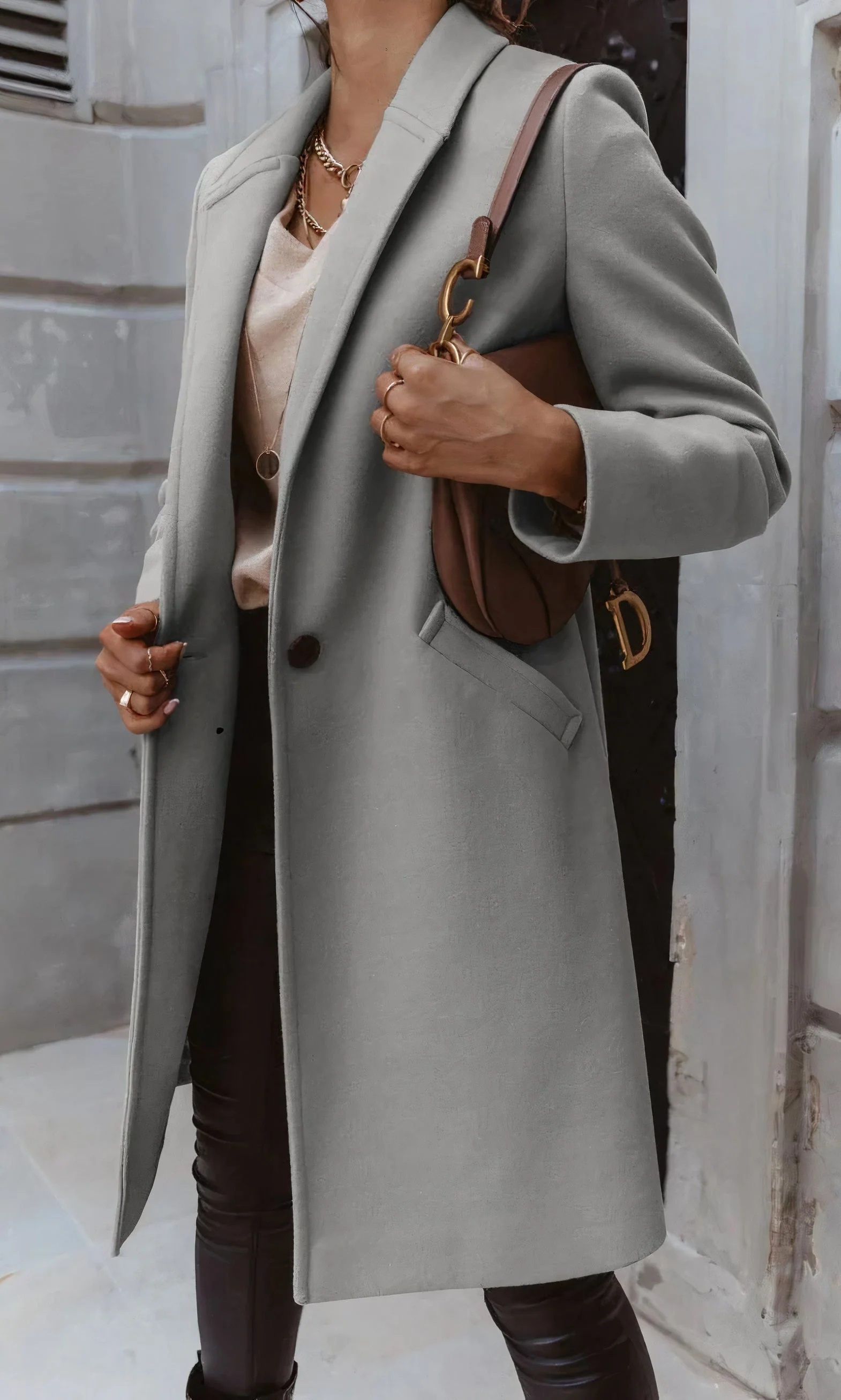 Astrid | Elegant Long Coat for Women - Image 4