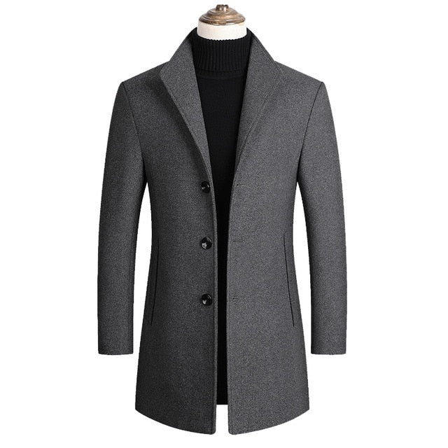 Aurelio | Long Winter Coat with Elegant Style - Image 4