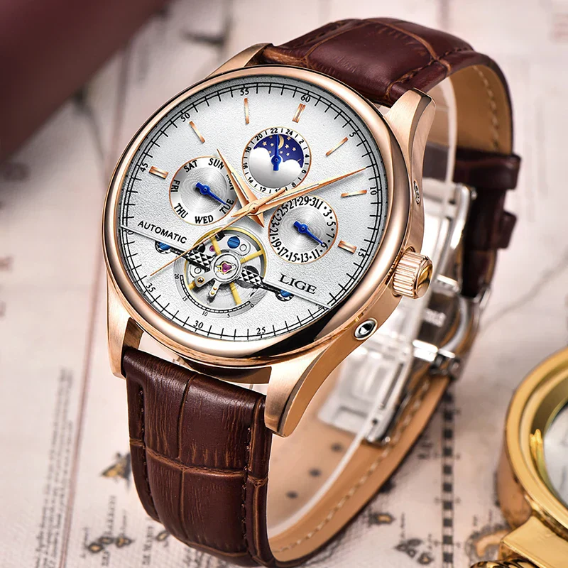 Luxury Automatic Tourbillon Watch with Precise Mechanism - Image 11