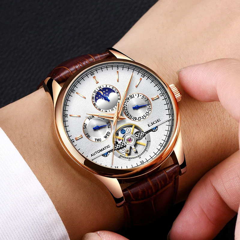 Luxury Automatic Tourbillon Watch with Precise Mechanism - Image 12