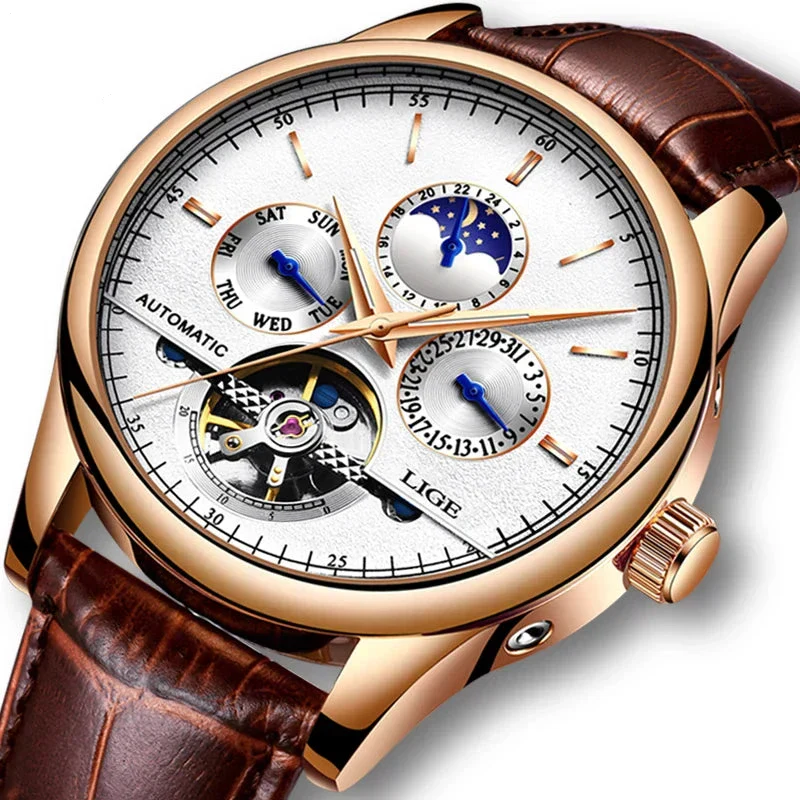 Luxury Automatic Tourbillon Watch with Precise Mechanism - Image 21