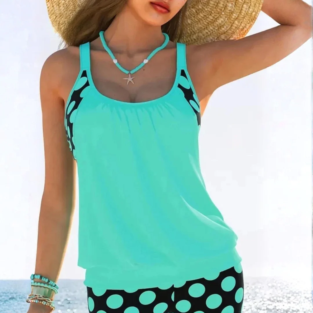 AzMuse™ Polka Dot Cutout Bikini Set – Flirty Hollow-Out Swimwear