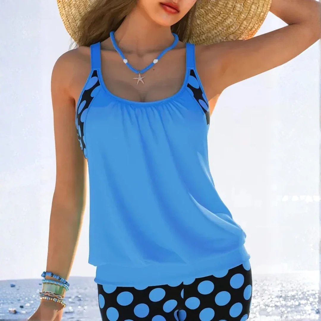 AzMuse™ Polka Dot Cutout Bikini Set – Flirty Hollow-Out Swimwear - Image 2