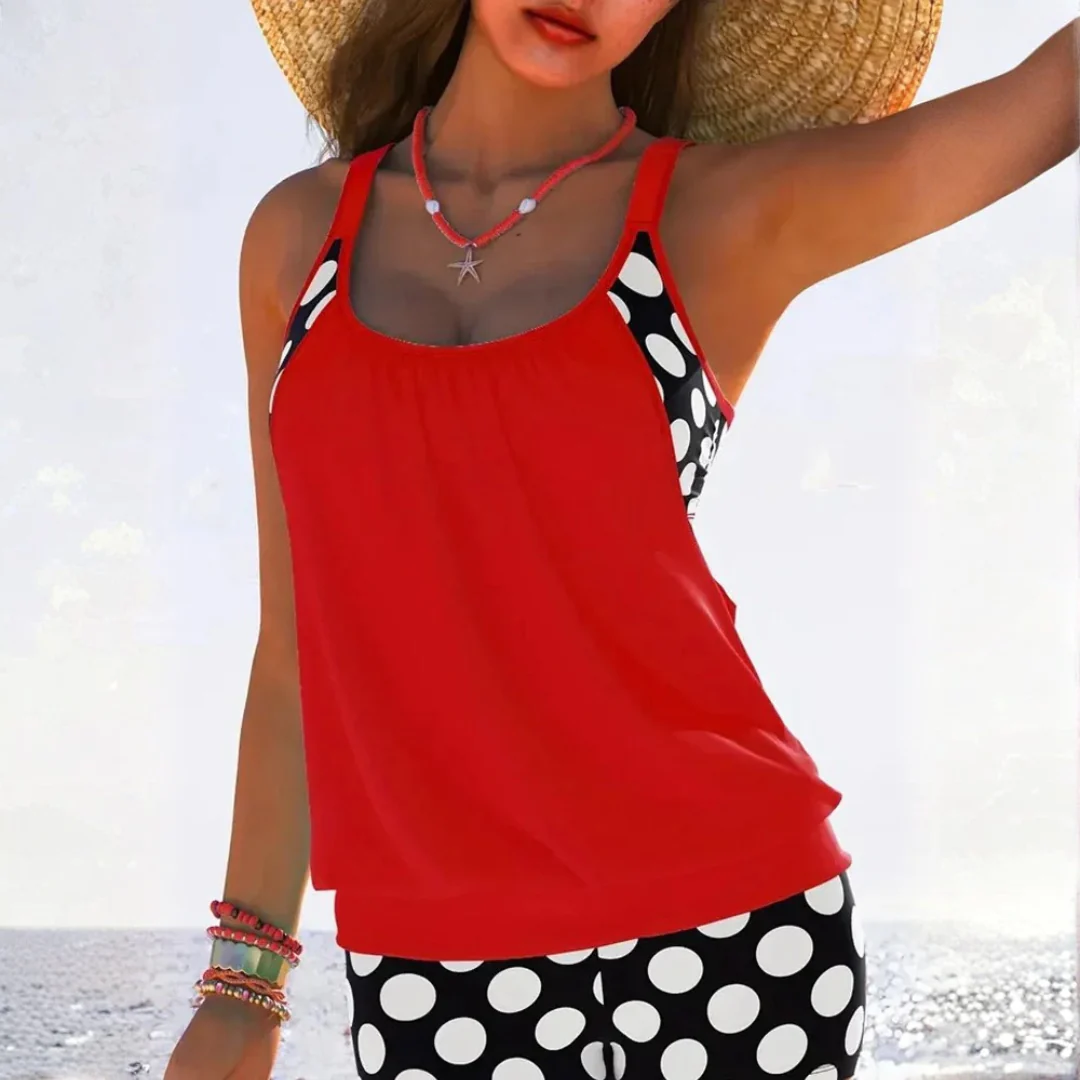 AzMuse™ Polka Dot Cutout Bikini Set – Flirty Hollow-Out Swimwear - Image 3