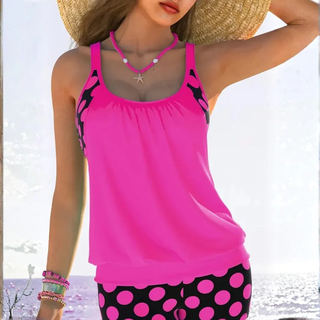 AzMuse™ Polka Dot Cutout Bikini Set – Flirty Hollow-Out Swimwear - Image 4