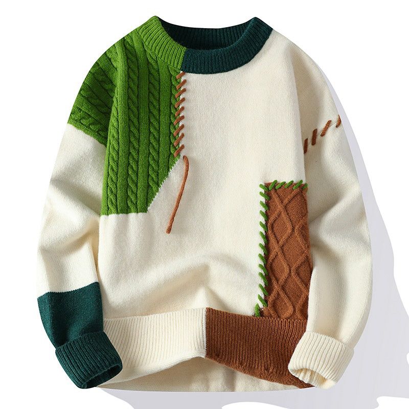 Blake Patch Collared Shirt with Decorative Overlay for a Stylishly Casual Look