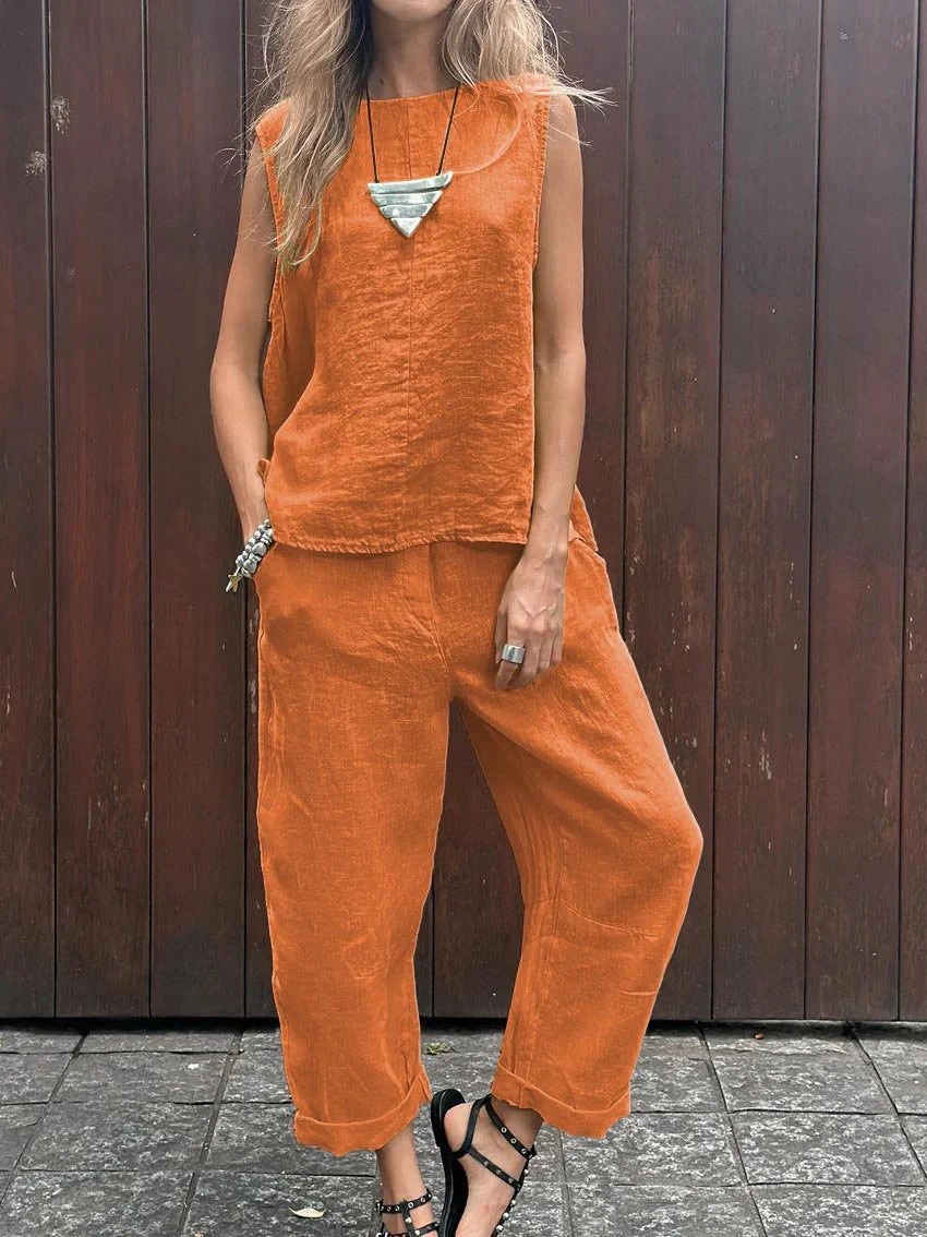 Lightweight and Breathable Two-Piece Coordinated Set - Image 2