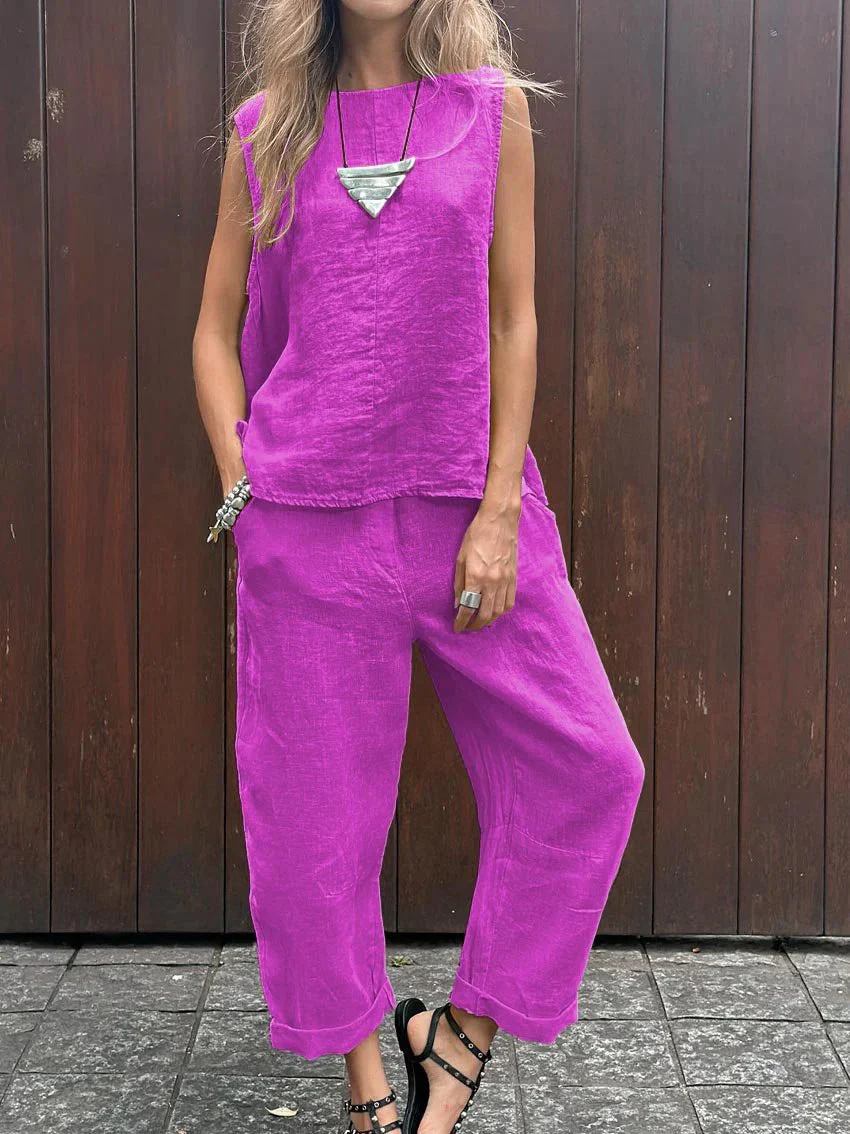 Lightweight and Breathable Two-Piece Coordinated Set - Image 5