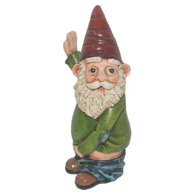 Casta - Creative Gnome Figurine Made of Resin with Elegant White Beard - Image 7