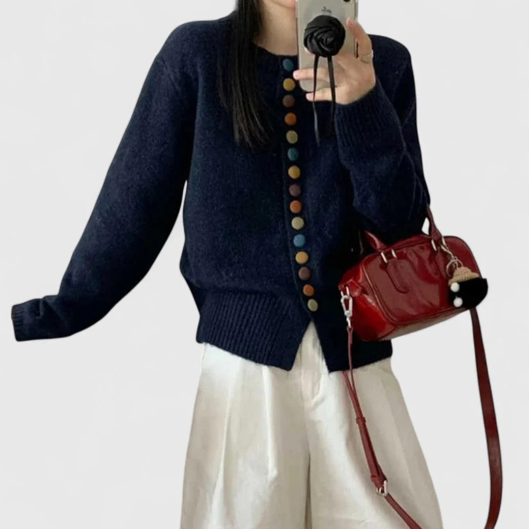 Celestine Cardigan - Daily Elegance for a Sophisticated Style - Image 3