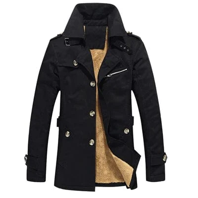 Chic Storm Coat with Timeless Elegance