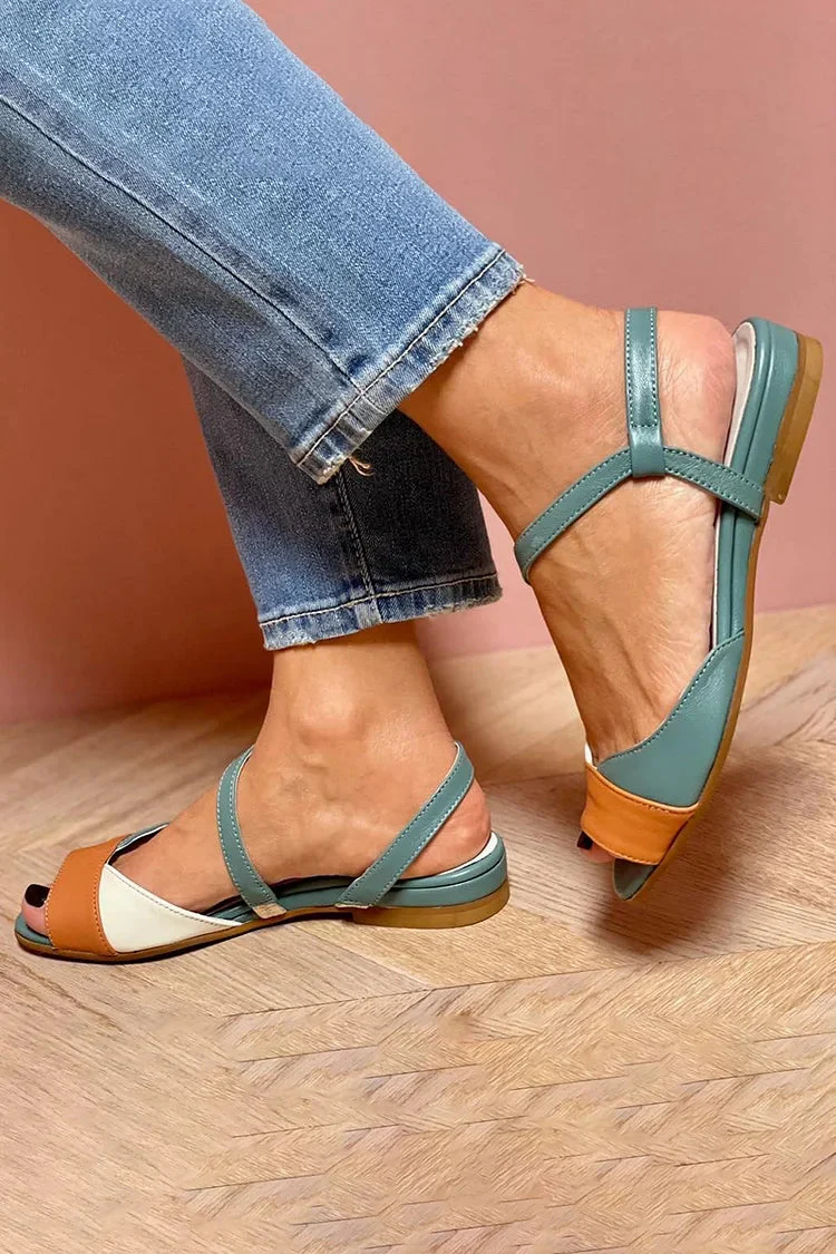 Bold Color-Block Sandals - Image 4