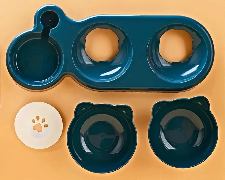 Comfortable and ergonomic cat food bowl for a healthy meal - Image 3