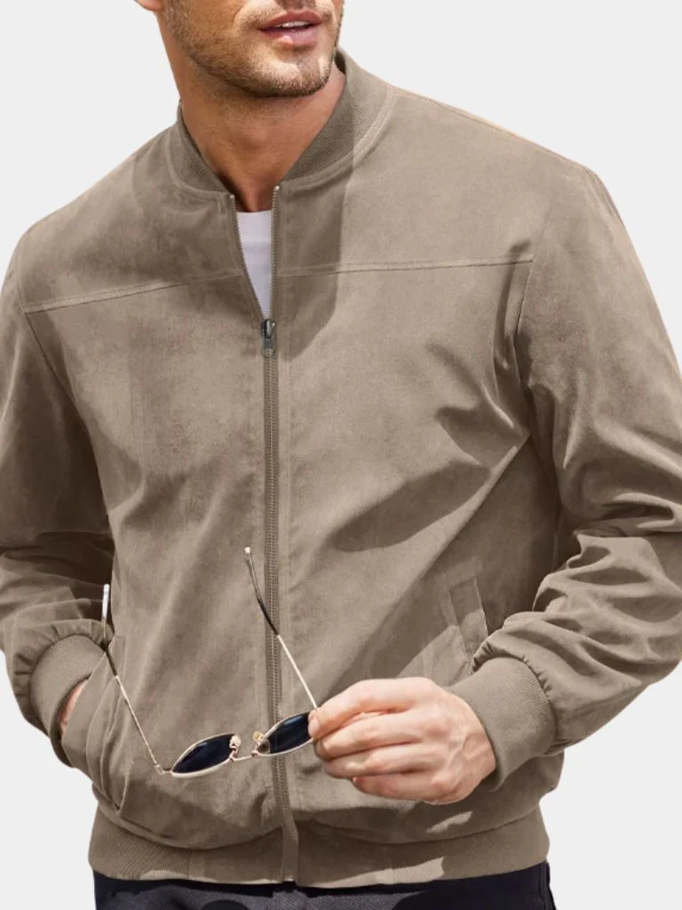 Darian | Premium Suede Bomber Jacket – Sophisticated Style and Superior Quality - Image 8