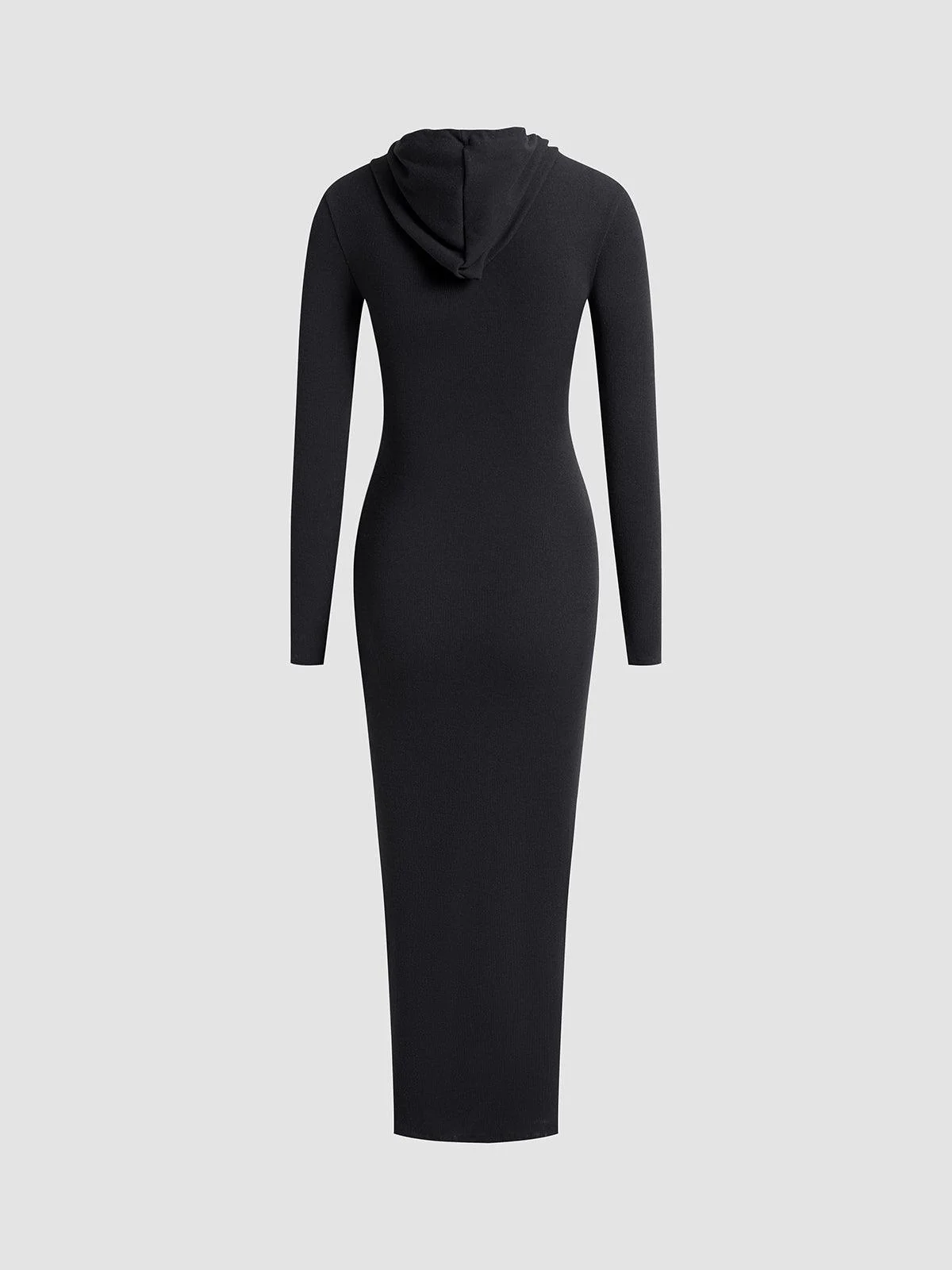 Casual off-shoulder hoodie dress with drawstring - Image 7