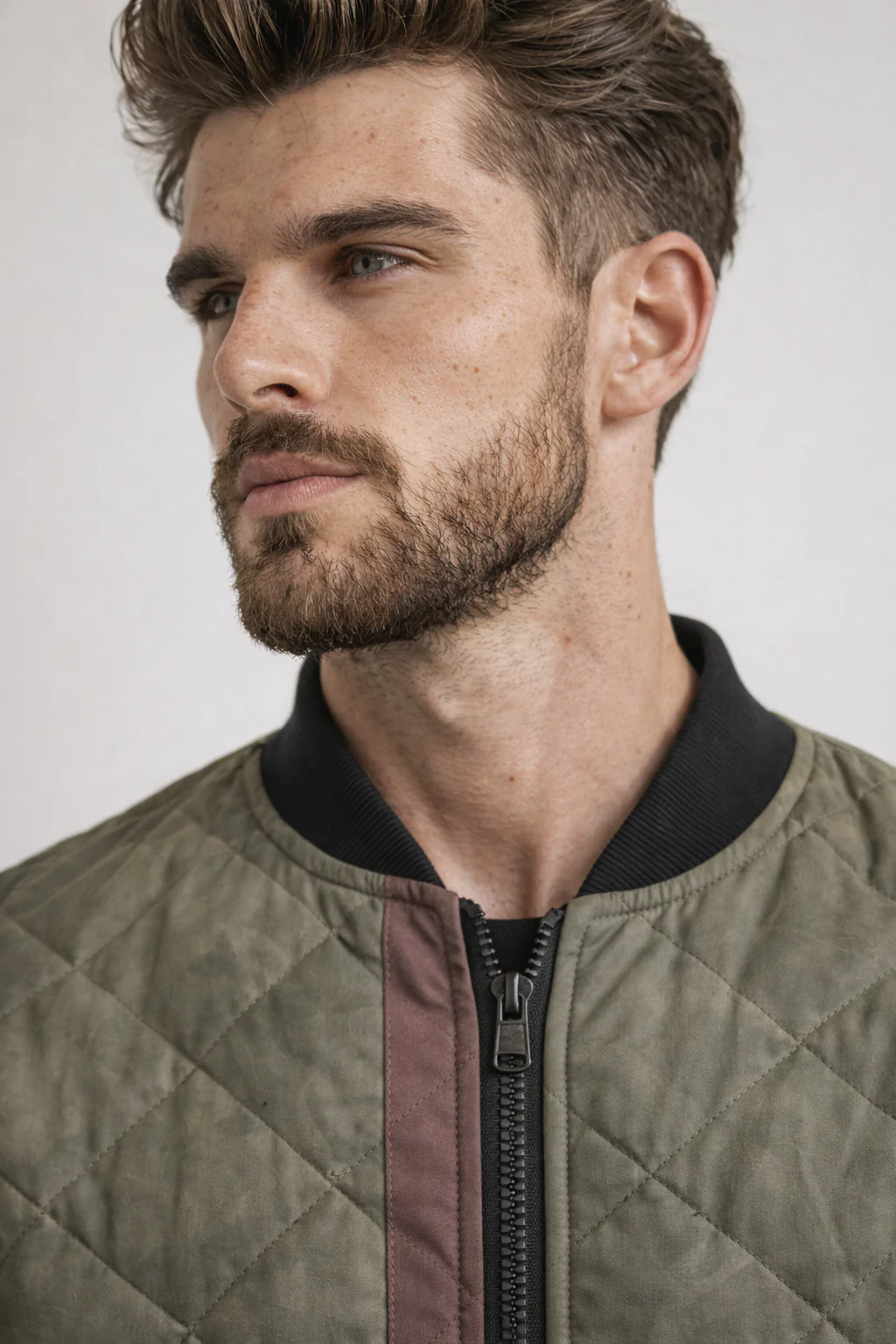 Men's 3D Print Zip-Up Jacket with Sherpa Lining - Image 3