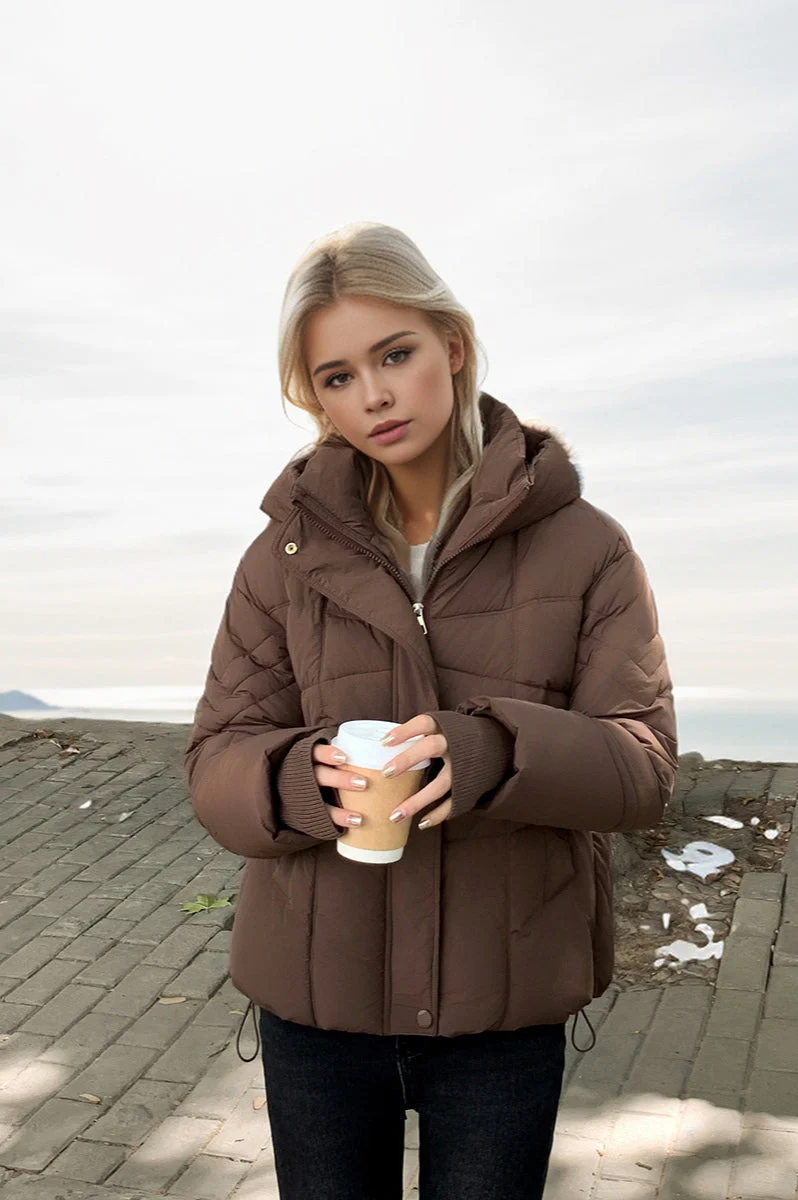 Short Puffer Down Coat - Lightweight and Warm Essential for Cold Weather - Image 12
