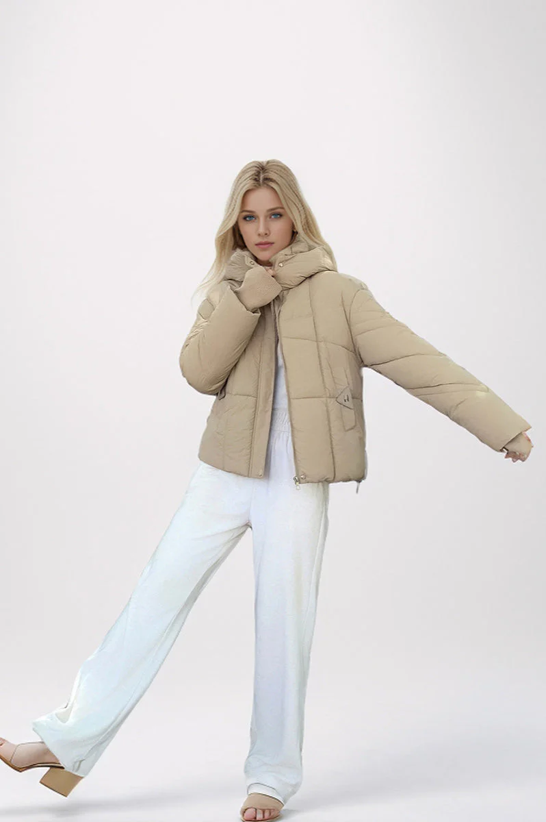 Short Puffer Down Coat - Lightweight and Warm Essential for Cold Weather - Image 7
