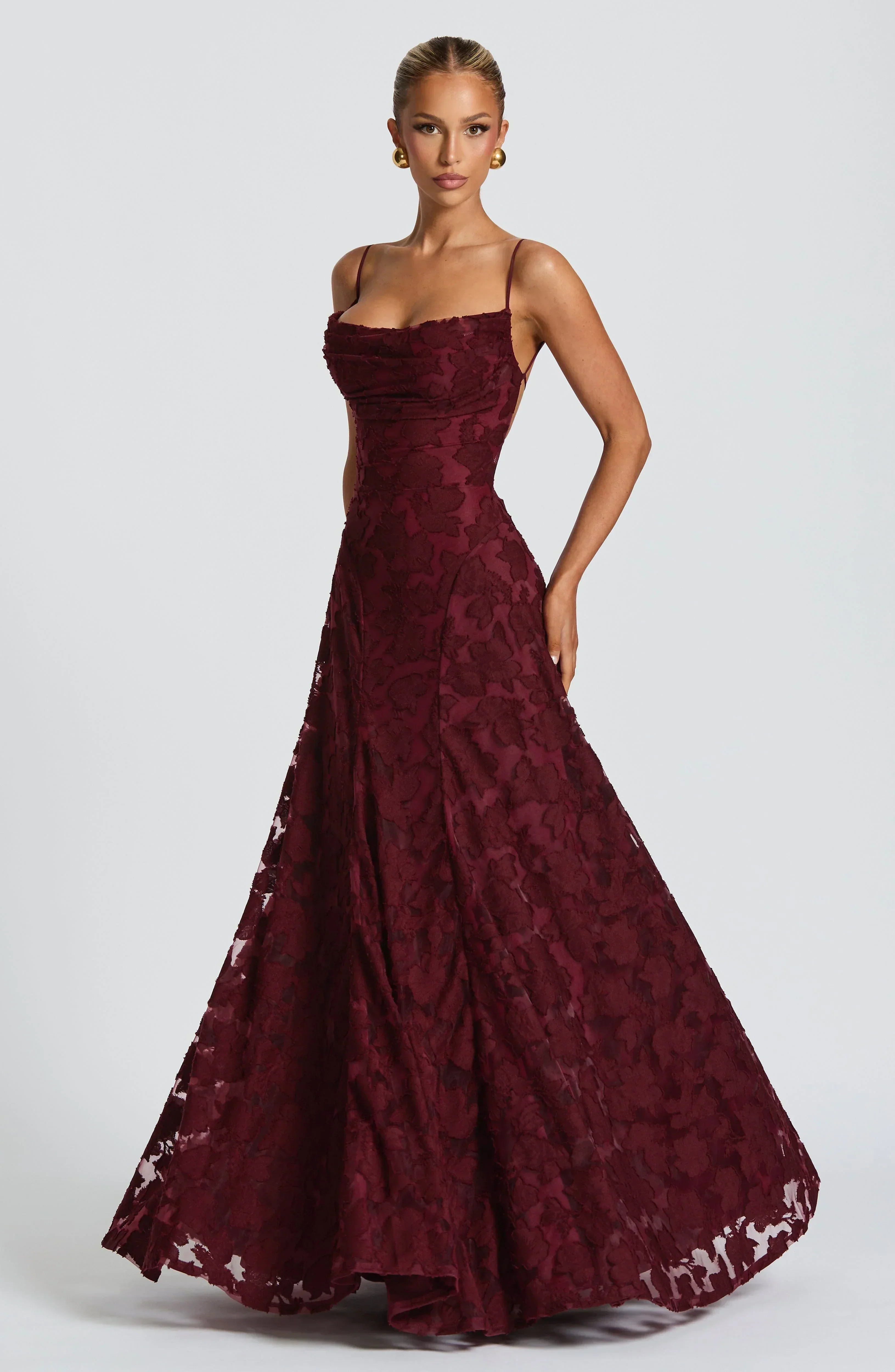 Glamorous Corset Lace Maxi Dress for Special Occasions - Image 6
