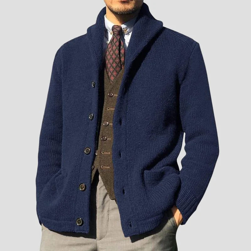 Grayson Solid Button-Front Knit Cardigan - Image 4