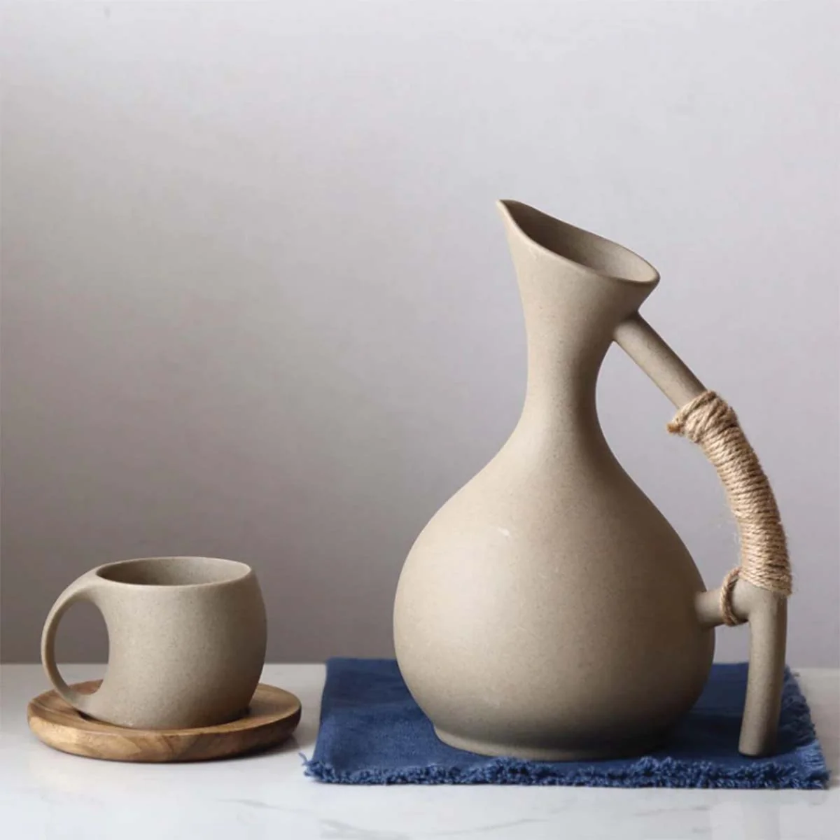 Handcrafted Ceramic Jugs | Elegant and Natural Drinking Tableware - Image 3