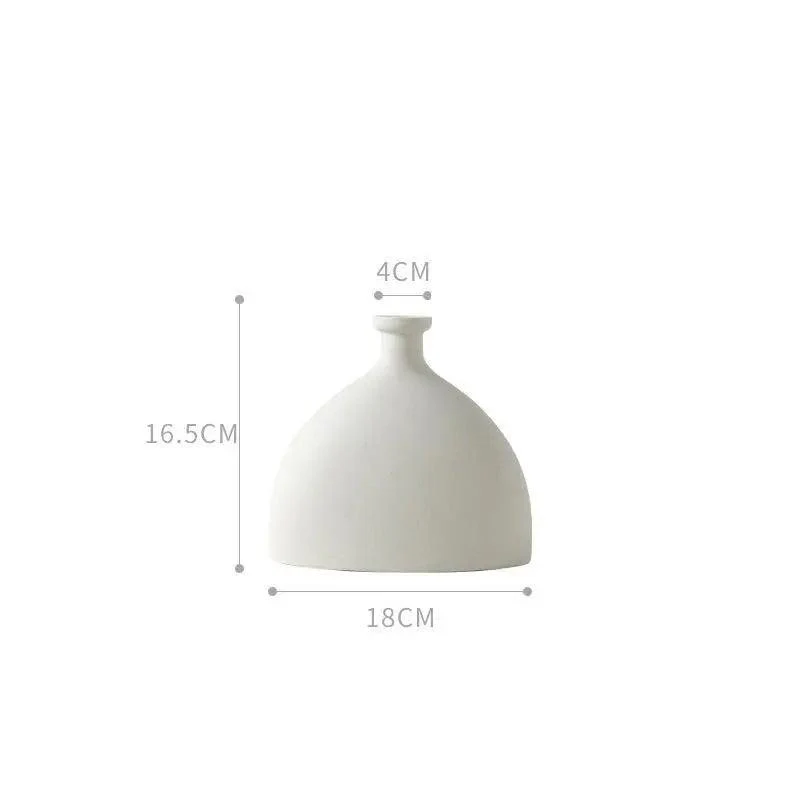 Handmade White Ceramic Vase - Image 10