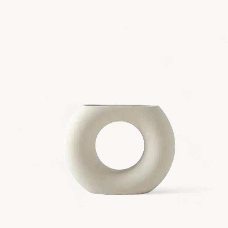 Handmade White Ceramic Vase - Image 17