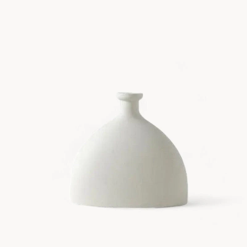 Handmade White Ceramic Vase - Image 21