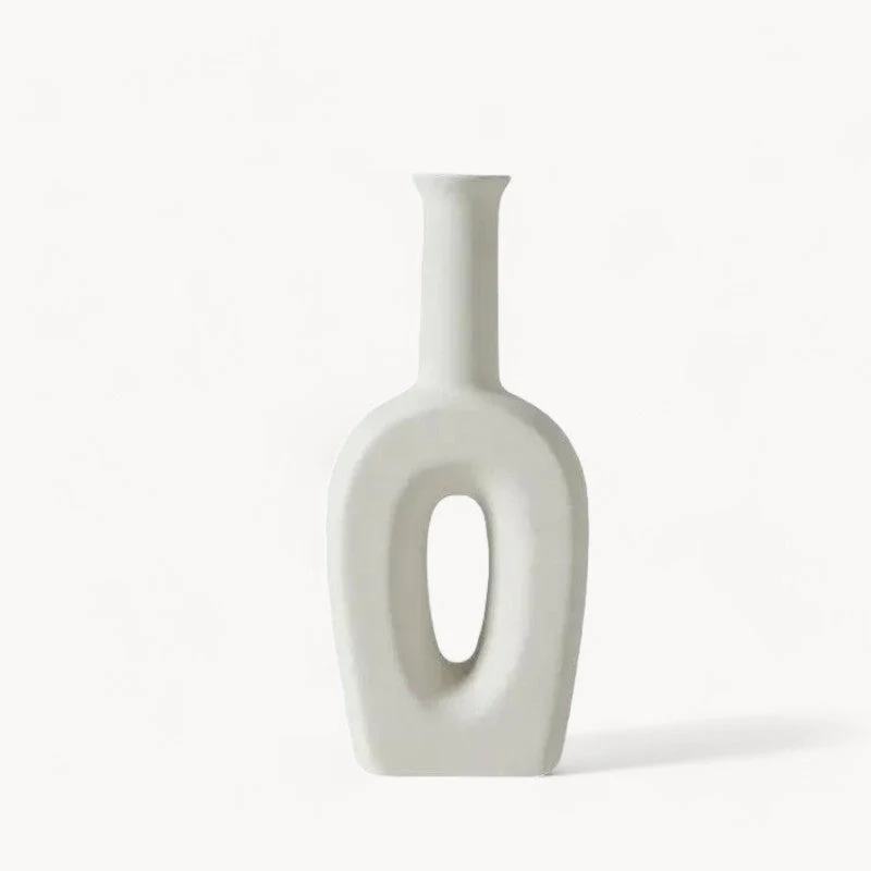 Handmade White Ceramic Vase - Image 23