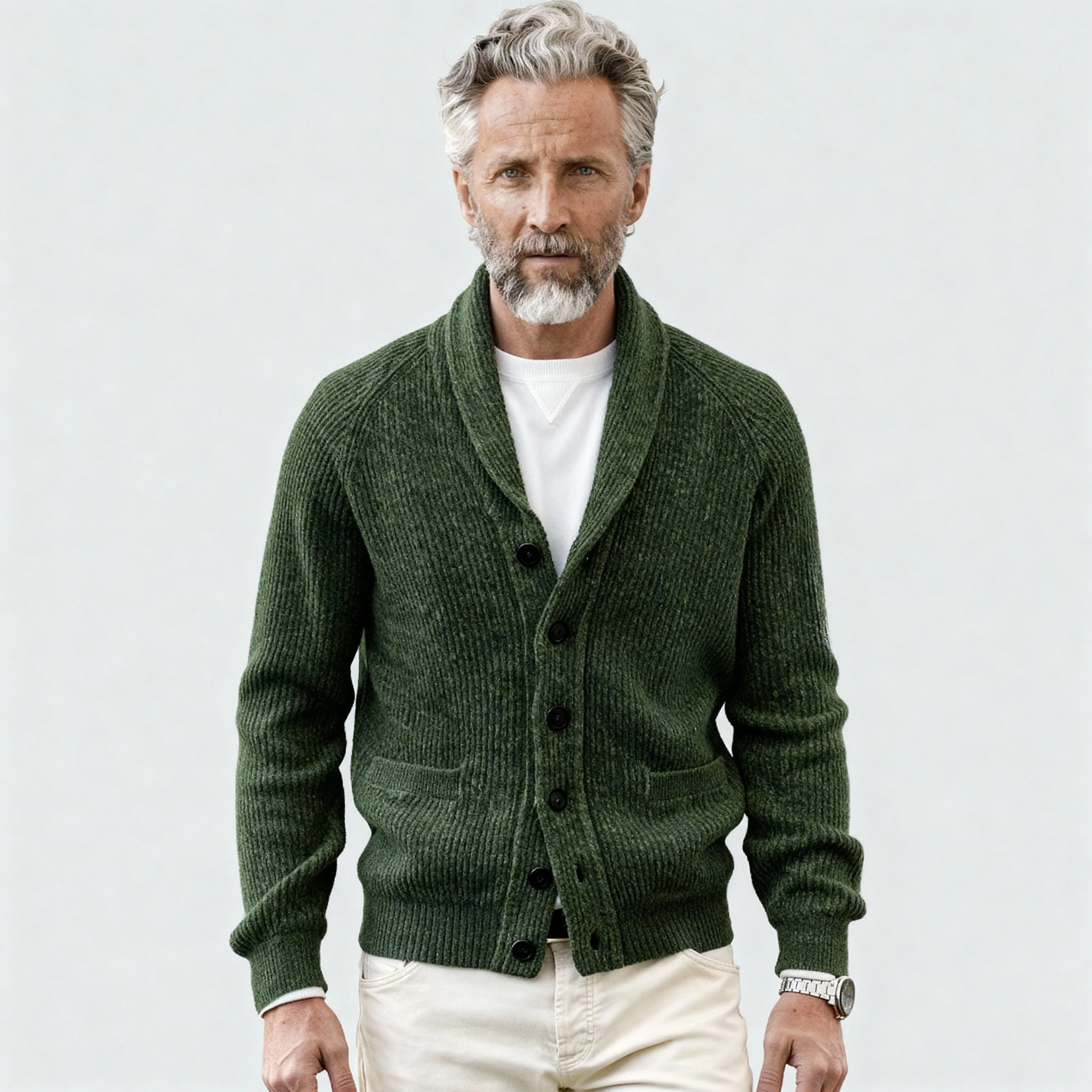 Henry Men's Cozy Cardigan Sweater - Classic Knit - Image 10