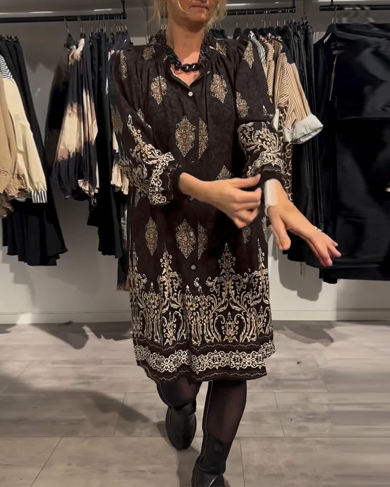 Ilse | Vintage-Inspired Dress with Button-Front Placket - Image 10