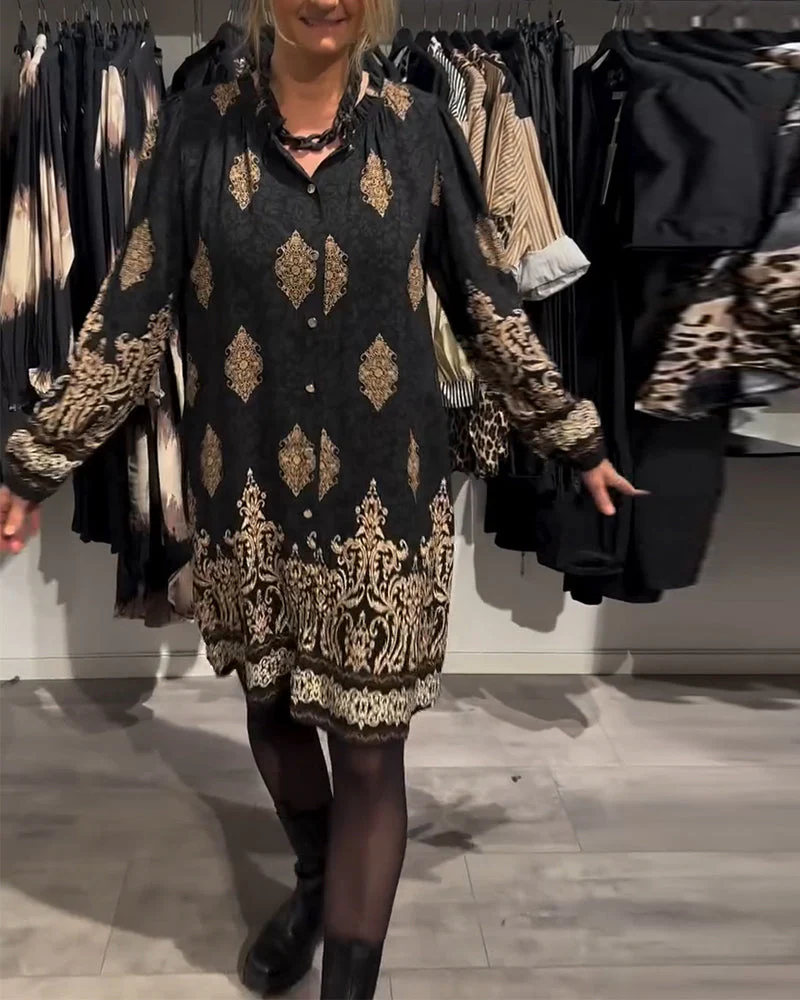 Ilse | Vintage-Inspired Dress with Button-Front Placket - Image 11