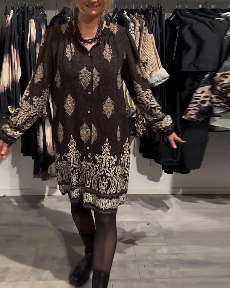 Ilse | Vintage-Inspired Dress with Button-Front Placket - Image 2