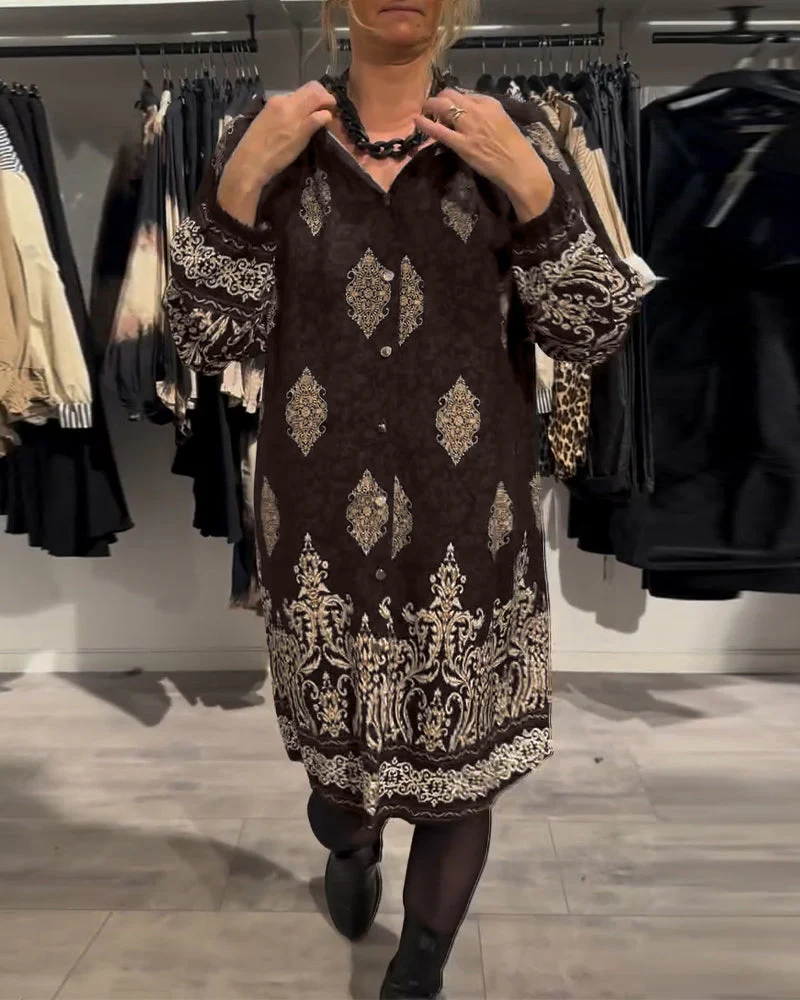 Ilse | Vintage-Inspired Dress with Button-Front Placket - Image 5