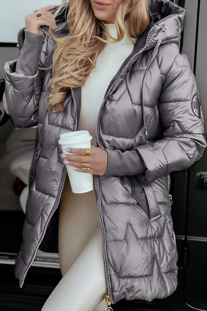 Jacqueline | Elegant Women's Hooded Coat - Image 3