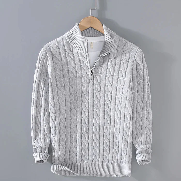 Jonas - Elegant Classic Wool Sweater with Comfortable Crew Neck - Image 6