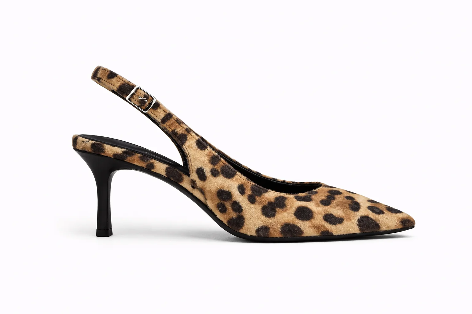 Chic Leopard Print Slingback Heels - Image 3