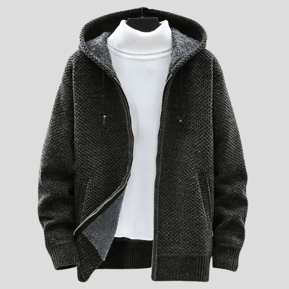 Lorent | Premium thermal-knit hoodie for warm comfort and modern style - Image 2