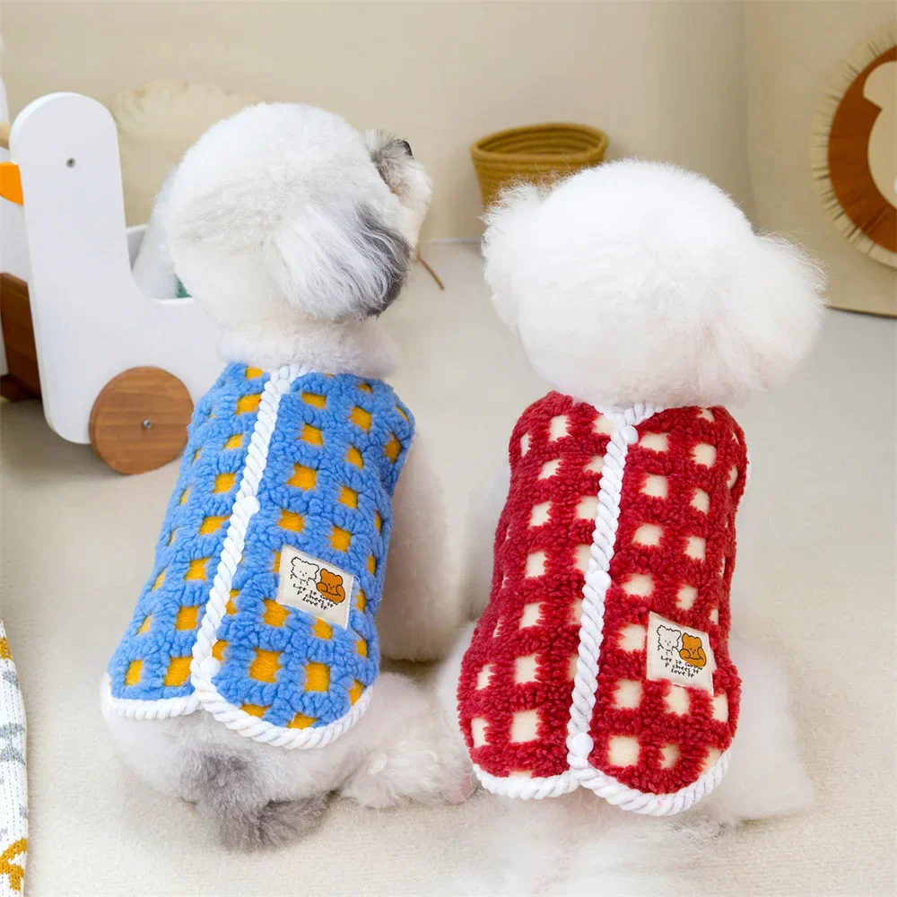 Small Dog Fleece Coat, Warm Pet Jacket for Cold Weather - Image 4