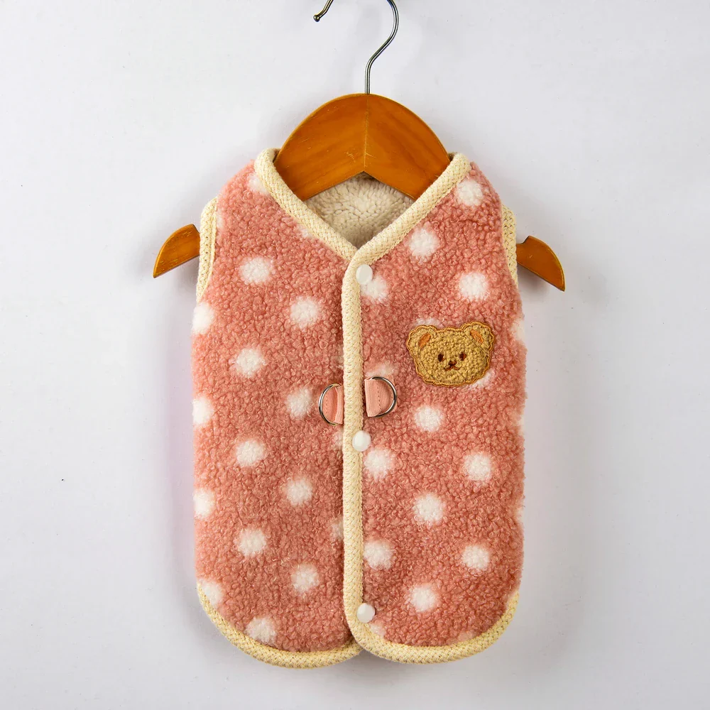 Small Dog Fleece Coat, Warm Pet Jacket for Cold Weather - Image 6