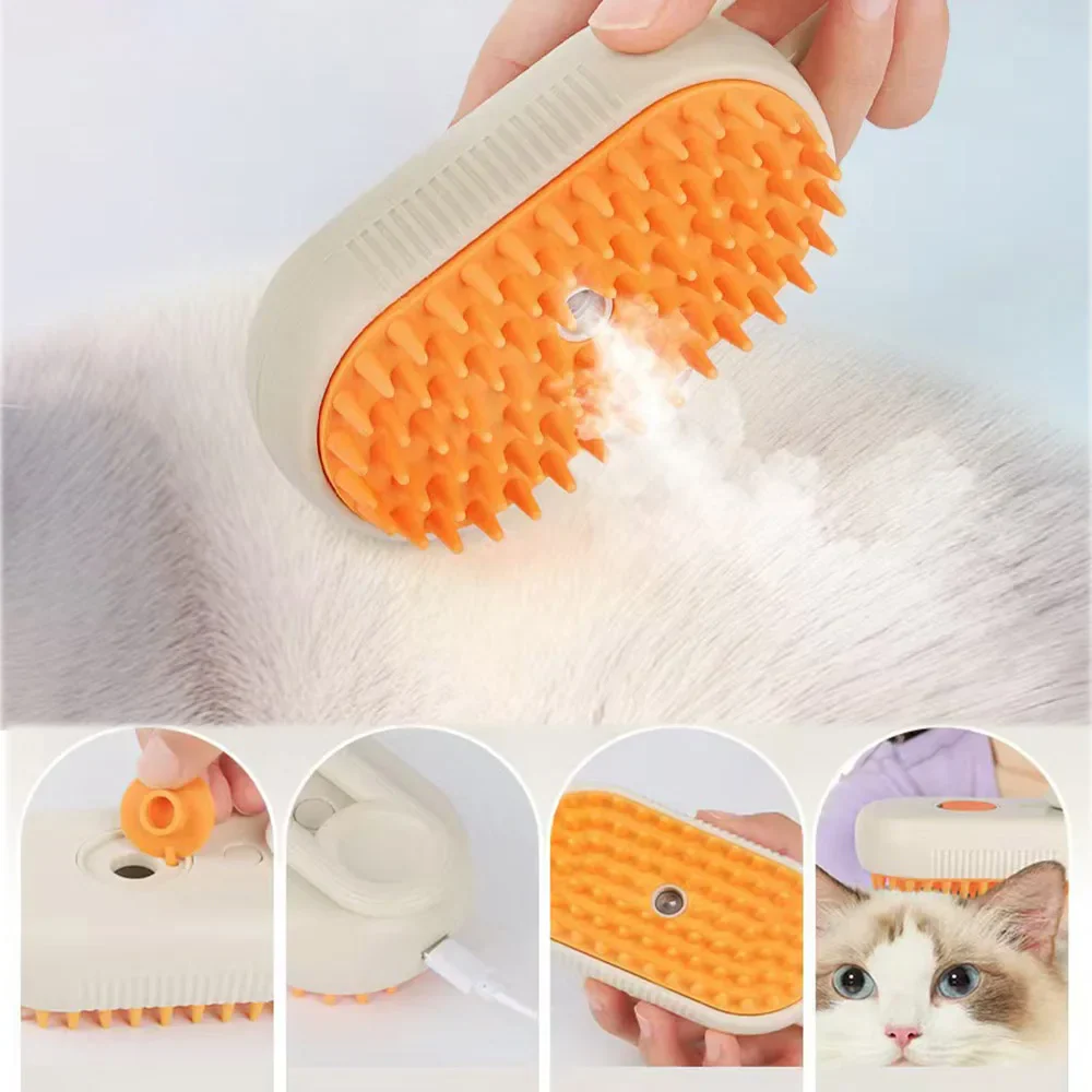 Luxurious Electric Steam Brush for Advanced Pampering of Your Pet - Image 2