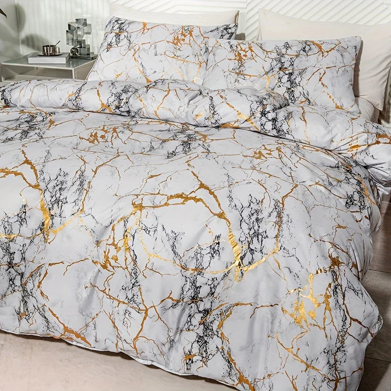 Luxury Marble Design Duvet Cover for a Stylish and Comfortable Bedroom - Image 8