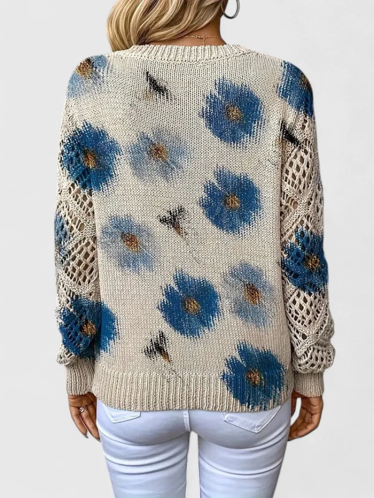 MARIBELLE BLOOM Pullover with Charming Floral Design - Image 7