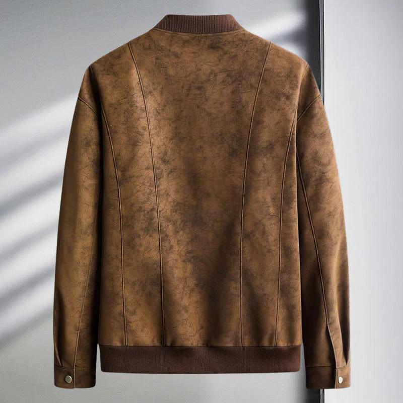 Maverick Suede Bomber Jacket for a Stylish Look - Image 3