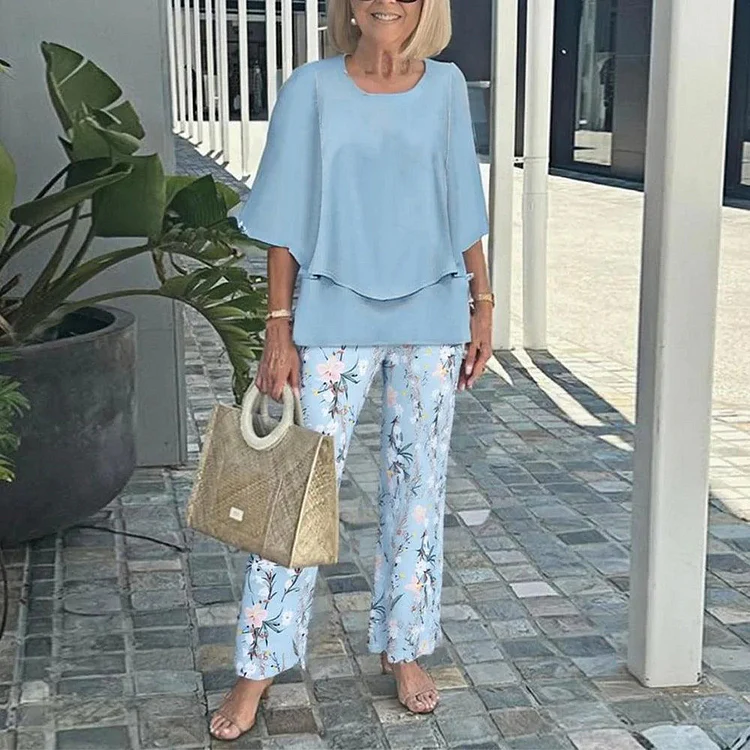 Elegant Two-Piece Long Sleeve Set - Image 9
