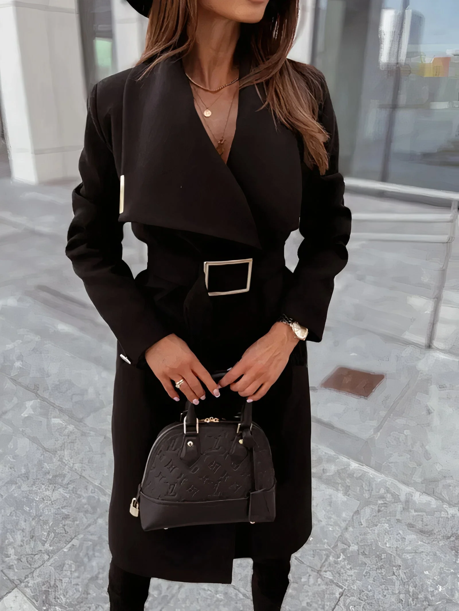 Elegant Women's Coat - Chic and Timeless Pia Design - Image 2