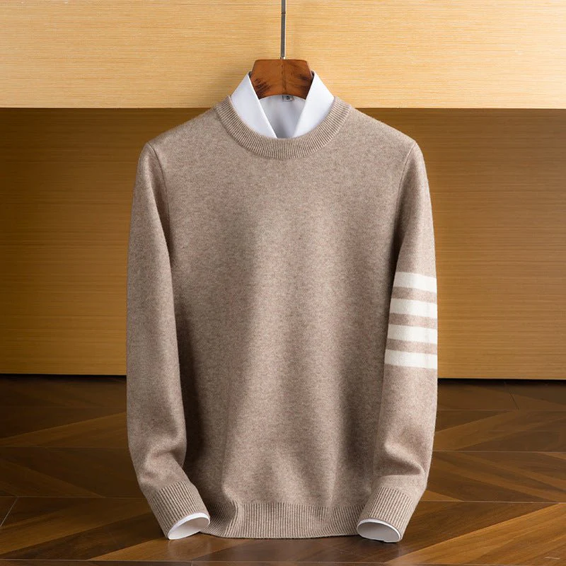 Quentin - Stylish Fine Knit Sweater with Timeless Classic Round Neck - Image 4