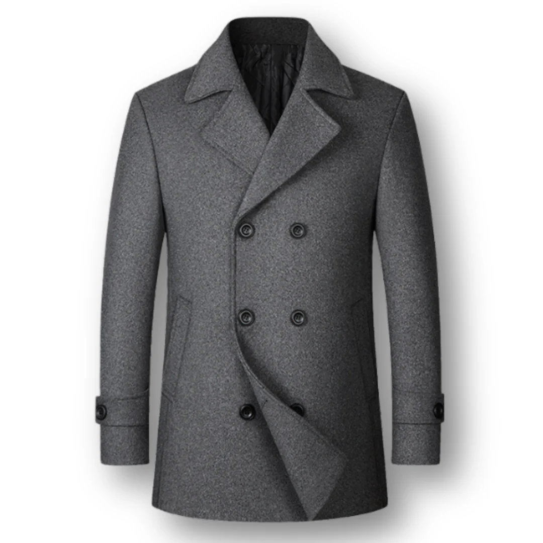 Silvan | Elegant Style Double-Breasted Wool Coat in Premium Wool - Image 2