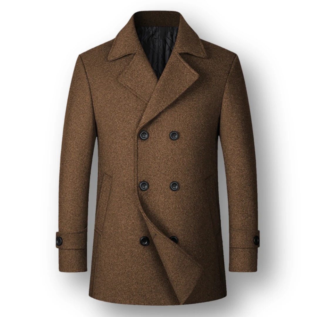 Silvan | Elegant Style Double-Breasted Wool Coat in Premium Wool - Image 3